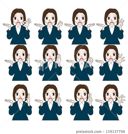 Illustration of a person in a suit Illustration of a person in a suit 139137798