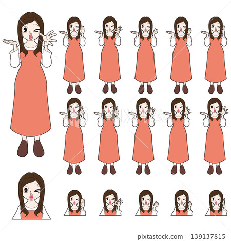 Full-body character assets usable for explanations and descriptions. Full-body character assets usable for explanations and descriptions. 139137815