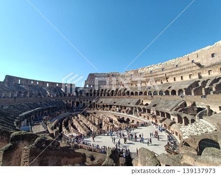 Colosseum and blue sky, Rome, Italy Colosseum and blue sky, Rome, Italy 139137973