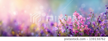 Beautiful Nature. Art Flowers web banner. Creative Spring Background. Sky Incredibly Fantasy design. Modern Magic Artistic Natural Wallpaper. Dream, line. Pure clean. Blue Purple Pink Color. Soft Card Beautiful Nature. Art Flowers web banner. Creative Spring Background. Sky Incredibly Fantasy design. Modern Magic Artistic Natural Wallpaper. Dream, line. Pure clean. Blue Purple Pink Color. Soft Card 139138762