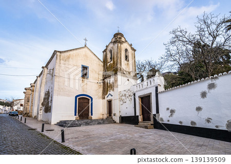 Odemira, Portugal - Feb 24, 2026: Traditional white church Igreja de Santa Maria in Odemira, Costa Vicentina, Portugal Odemira, Portugal - Feb 24, 2026: Traditional white church Igreja de Santa Maria in Odemira, Costa Vicentina, Portugal 139139509