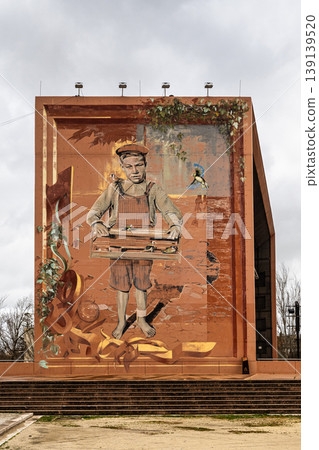 Setubal, Portugal - Mar 02, 2026: The mural The Boy with the Birds was considered the best mural of 2014 in Setubal, Portugal. Setubal, Portugal - Mar 02, 2026: The mural The Boy with the Birds was considered the best mural of 2014 in Setubal, Portugal. 139139520