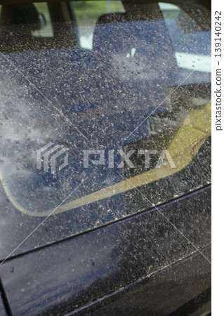 Yellow sand and dirty car Yellow sand and dirty car 139140242