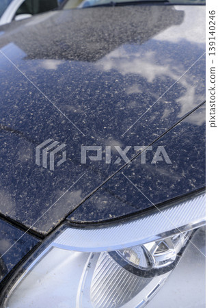 Yellow sand and dirty car Yellow sand and dirty car 139140246