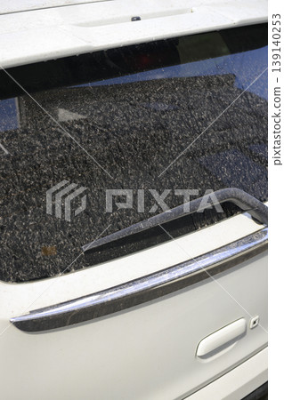 Yellow sand and dirty car Yellow sand and dirty car 139140253