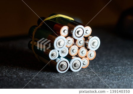 Stack of Batteries - Energy Supply and Technology Stack of Batteries - Energy Supply and Technology 139140350
