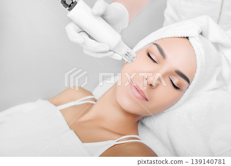 procedure renewing skin , no-needle high frequency mesotherapy procedure renewing skin , no-needle high frequency mesotherapy 139140781