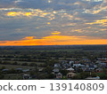 beautiful sunset over river 139140809