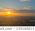 beautiful sunset over river 139140813