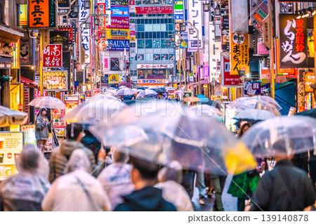 Tokyo cityscape in Japan: Inbound tourism continues... Kabukicho and Theater Street Ichibangai bustling with foreign tourists = 26th Tokyo cityscape in Japan: Inbound tourism continues... Kabukicho and Theater Street Ichibangai bustling with foreign tourists = 26th 139140878