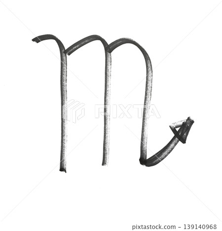the zodiac sign of Scorpio drawn with a black marker the zodiac sign of Scorpio drawn with a black marker 139140968