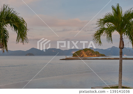 Langkawi Malaysia-April 18 2024: Langkawi, a duty-free archipelago of 99 islands in northwest Malaysia, is a premier UNESCO Global Geopark known for its stunning beaches, ancient mangrove forests 139141036