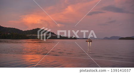 Langkawi Malaysia-April 18 2024: Langkawi, a duty-free archipelago of 99 islands in northwest Malaysia, is a premier UNESCO Global Geopark known for its stunning beaches, ancient mangrove forests 139141037