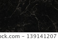 Black marble texture presenting natural white veins, creating an elegant minimalist dark stone background 139141207
