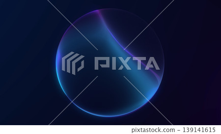 Minimal blue gradient sphere with soft glow on dark background. Futuristic 4K abstract illustration with smooth surface and modern digital style. Minimal blue gradient sphere with soft glow on dark background. Futuristic 4K abstract illustration with smooth surface and modern digital style. 139141615