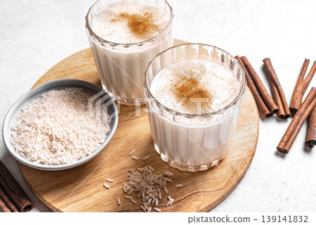 Mexican Horchata rice drink with cinnamon Mexican Horchata rice drink with cinnamon 139141832