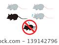 Illustration of a rat as a pest. 139142796