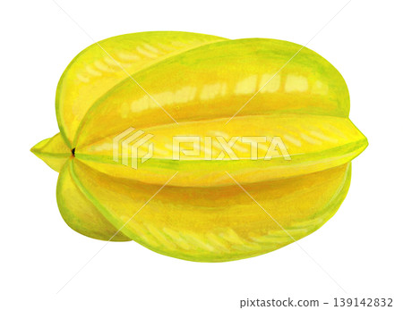 Star fruit illustration Star fruit illustration 139142832