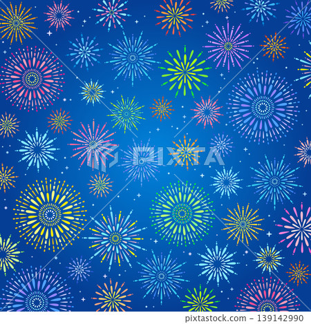 簡單可愛的煙火圖案背景_方塊 簡單可愛的煙火圖案背景_方塊 139142990