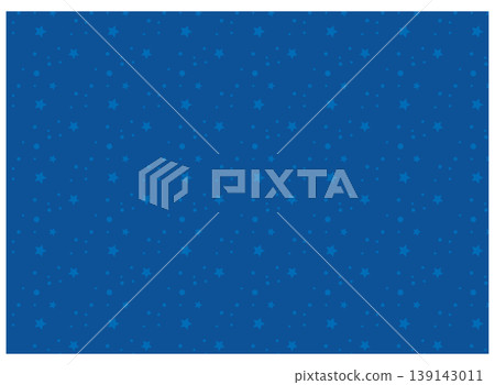 Simple star and galaxy pattern material - blue 139143011