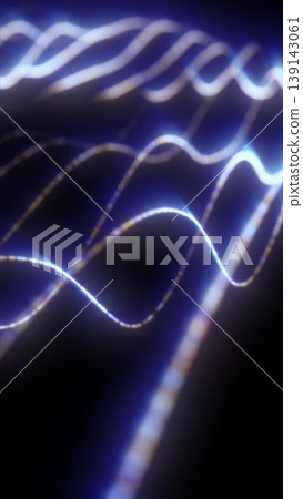 Soft blue and white glowing light trails stretching into the distance, forming an elegant abstract background with motion and depth Soft blue and white glowing light trails stretching into the distance, forming an elegant abstract background with motion and depth 139143061