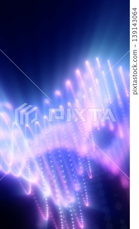 Abstract purple light wave landscape with dotted curves and soft glow, evoking digital sound, data flow, and futuristic motion. Abstract purple light wave landscape with dotted curves and soft glow, evoking digital sound, data flow, and futuristic motion. 139143064