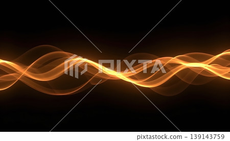 Elegant Dark Design With Flowing Circular Line Motion 139143759