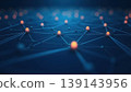Modern Tech Background With Structured Geometric Networking Design 139143956