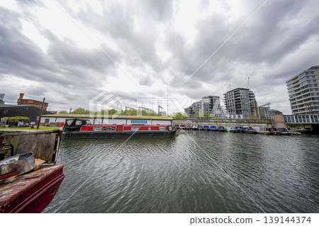 London Gasholder new buildings residential development in Kings Cross London Gasholder new buildings residential development in Kings Cross 139144374