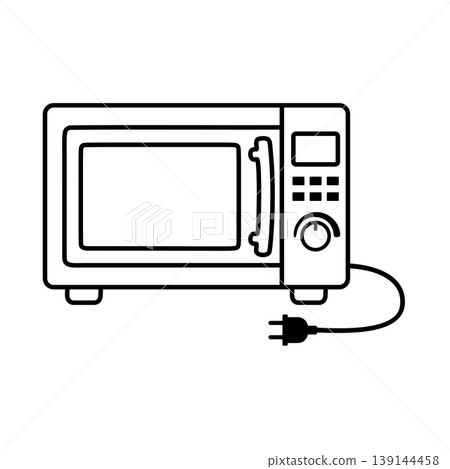 Simple microwave line icon Simple microwave line icon 139144458