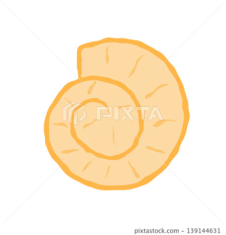 Minimalist hand drawn spiral sea shell Minimalist hand drawn spiral sea shell 139144631