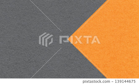 Textured dark gray paper background with orange arrow, macro. Template with copy space for banner, presentation Textured dark gray paper background with orange arrow, macro. Template with copy space for banner, presentation 139144675