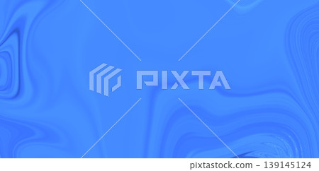 Pure Cobalt Blue Minimalist Fluid Surface Background, Abstract Liquid Wave Texture, Modern Gradient Water Flow, Luxury Clean Design for Banner and Art 139145124