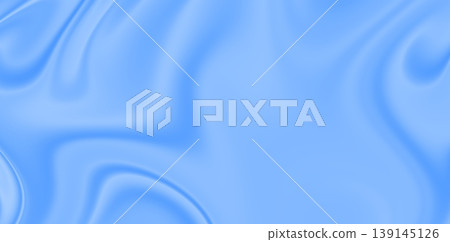 Solid Bright Cyan Blue Textured Abstract Background - Minimal Modern Gradient Surface Digital Art Fluid Waves Contemporary Design Branding and Creative Projects 139145126