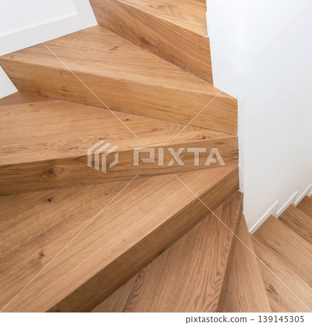 Modern Wooden Staircase Detail Modern Wooden Staircase Detail 139145305