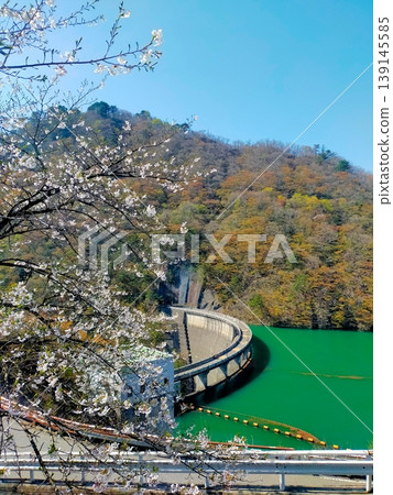 Springtime scenery at Naruko Dam 139145585