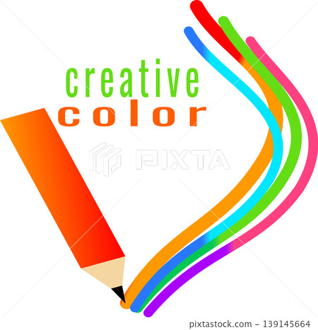 an orange pencil drawing fluid rainbow strokes illustrating artistic expression and imagination for school supplies art studios painting classes branding identity and modern graphic design projects an orange pencil drawing fluid rainbow strokes illustrating artistic expression and imagination for school supplies art studios painting classes branding identity and modern graphic design projects 139145664