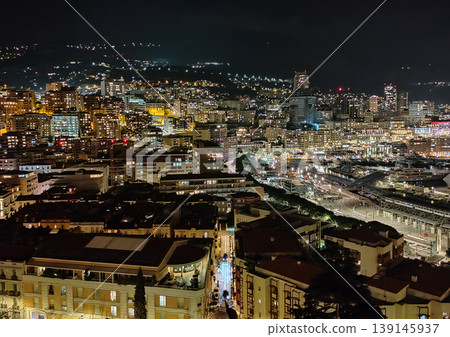 Monaco on the French Riviera in the evening Monaco on the French Riviera in the evening 139145937