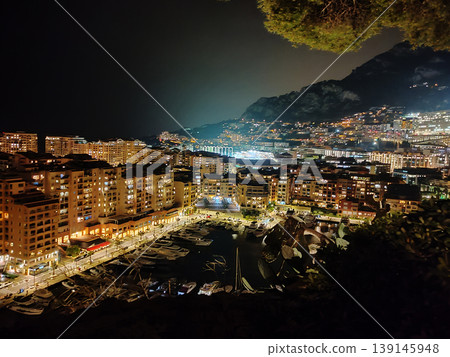 Monaco on the French Riviera in the evening Monaco on the French Riviera in the evening 139145948