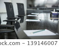 close up of business document on desk in office 139146007