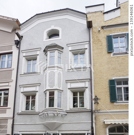 Facades of historical city center of Vipiteno Sterzing, in South Tyrol Facades of historical city center of Vipiteno Sterzing, in South Tyrol 139146061