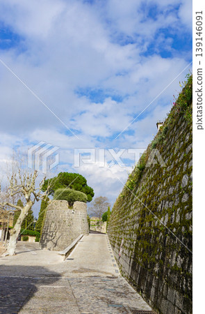 Traditional old stone houses on a street in the medieval town of Saint Paul de Vence, French Riviera, South of France Traditional old stone houses on a street in the medieval town of Saint Paul de Vence, French Riviera, South of France 139146091