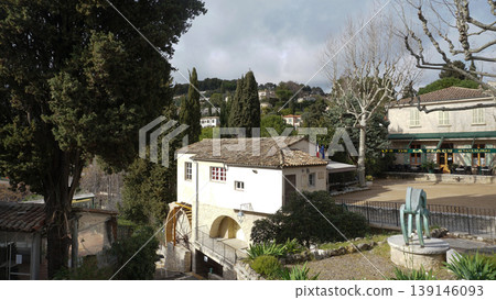 Traditional old stone houses on a street in the medieval town of Saint Paul de Vence, French Riviera, South of France Traditional old stone houses on a street in the medieval town of Saint Paul de Vence, French Riviera, South of France 139146093