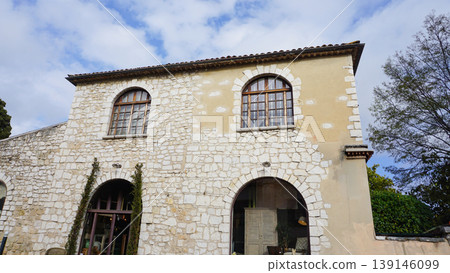 Traditional old stone houses on a street in the medieval town of Saint Paul de Vence, French Riviera, South of France Traditional old stone houses on a street in the medieval town of Saint Paul de Vence, French Riviera, South of France 139146099