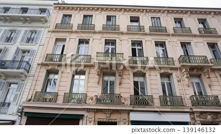 Cannes, France. Historical buildings of the old town of Cannes 139146132