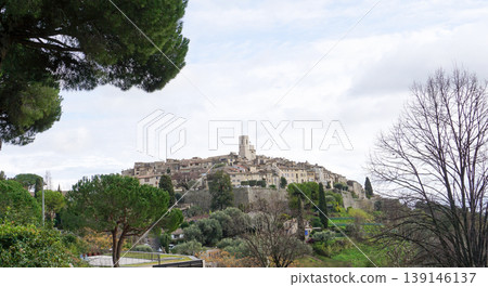 Traditional old stone houses on a street in the medieval town of Saint Paul de Vence, French Riviera, South of France Traditional old stone houses on a street in the medieval town of Saint Paul de Vence, French Riviera, South of France 139146137