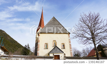 Parish Church of Eben am Achensee and summer landscape shot at Lake Achensee, Pertisau, Eben am Achensee, Tyrol, Austria Parish Church of Eben am Achensee and summer landscape shot at Lake Achensee, Pertisau, Eben am Achensee, Tyrol, Austria 139146187