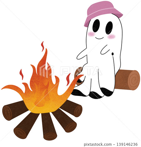 ghost with campfire 139146236