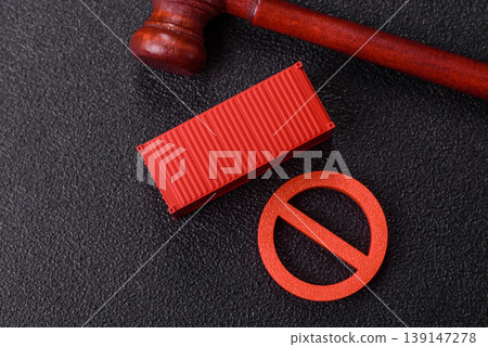 The cargo container ban as a conceptual backdrop for the export. The cargo container embargo The cargo container ban as a conceptual backdrop for the export. The cargo container embargo 139147278