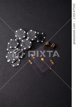 Craps is a casino game played with two dice and chips. Craps with two dice Craps is a casino game played with two dice and chips. Craps with two dice 139147543